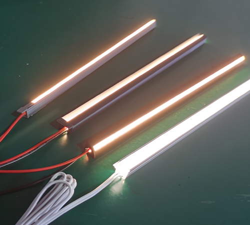 Tira de luz led de perfil de aluminio de tamaño mini, luz led de gabinete