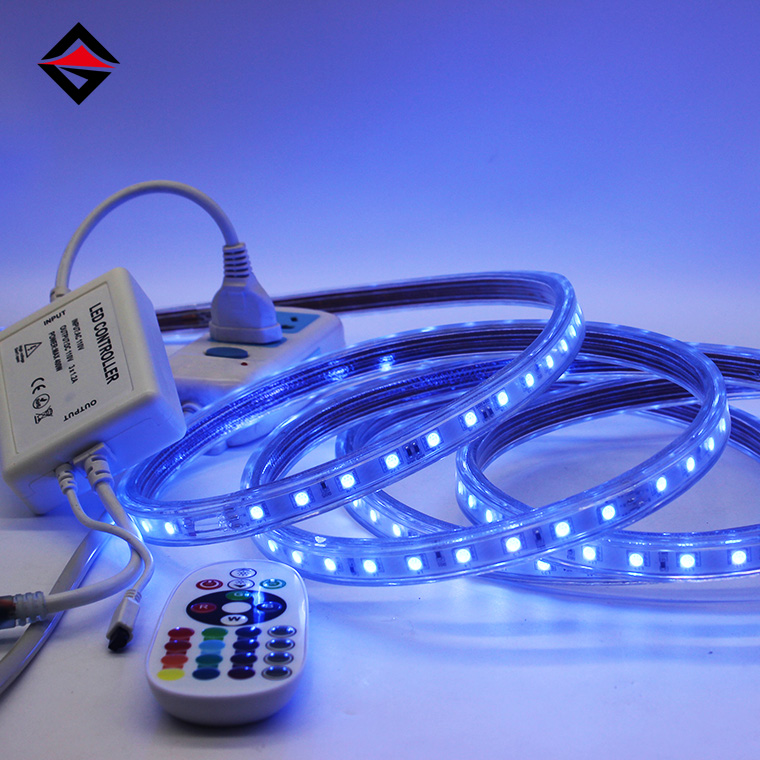 Explore la iluminación innovadora: tiras de luz impermeables RGB de alto voltaje