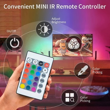 ¿Cuántos colores se pueden ajustar las tiras de luz RGB?